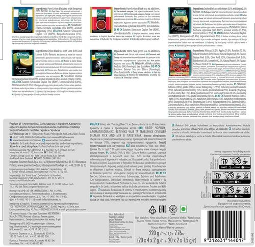 Herbata Dilmah Pick Mix 120 torebek na Arena.pl