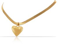 naszyjnik z pękatym sercem (c23/zim/108au)