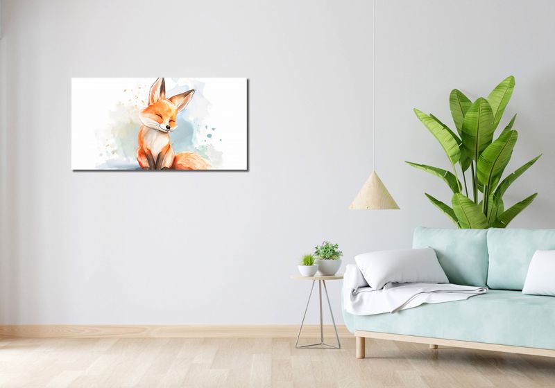 Obraz 100x50cm Zadowolony Lisek zdjęcie 2