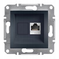Asfora Gniazdo komputerowe RJ45 kat.5e UTP antracyt EPH4300171 Schneider