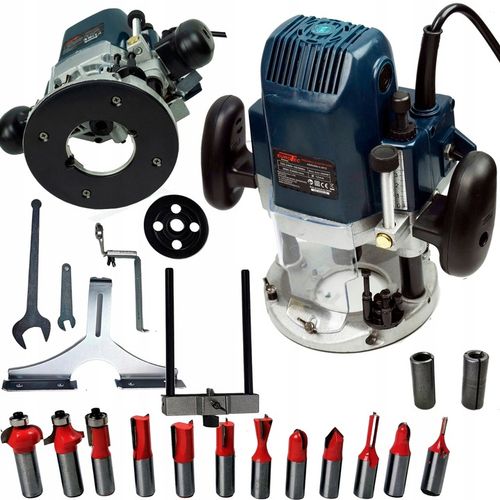 FREZARKA GÓRNOWRZECIONOWA DO DREWNA + 12 FREZÓW ZESTAW na Arena.pl