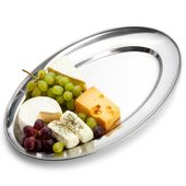 Taca Stalowa do Serwowania Talerz Patera Półmisek na Potrawy Przekąski 32cm