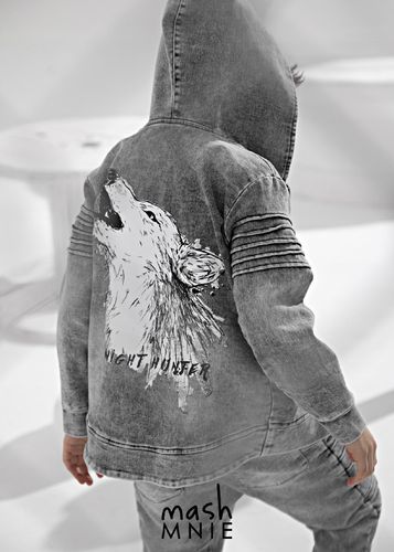MashMNIE bluza ABSTRACT WOLF 92 98 BLACK na Arena.pl