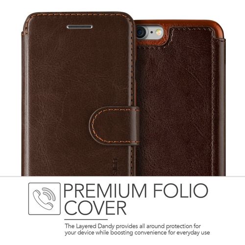 Etui VRS Design Layered Dandy iPhone 8/7 Brown na Arena.pl