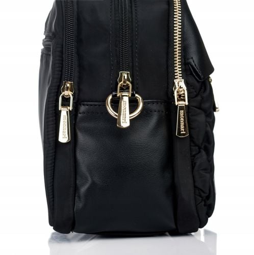 TOREBKA LISTONOSZKA MONNARI PIKOWANA SPORTOWA POJEMNA 3 KOMOROWA Czarny na Arena.pl