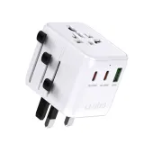 adapter podróżny sbs 2xusb-c 1xusb-a uniwersalny - biały