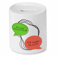 Skarbonka Na Dzień Nauczyciela Super Nauczyciela Z Nadrukiem Ze Zdjęciem