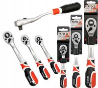 GRZECHOTKI WYGIĘTE 3 SZT. 1/2'' 255mm | 3/8'' 200mm | 1/4'' 155mm YATO