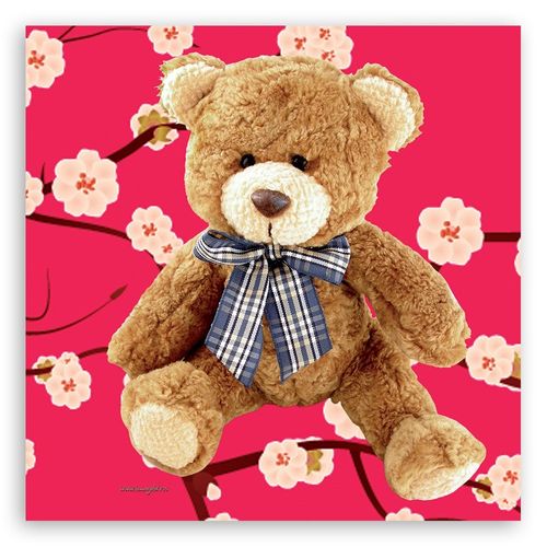 Emaga Obraz na płótnie, Pluszowy miś - 60x60 na Arena.pl