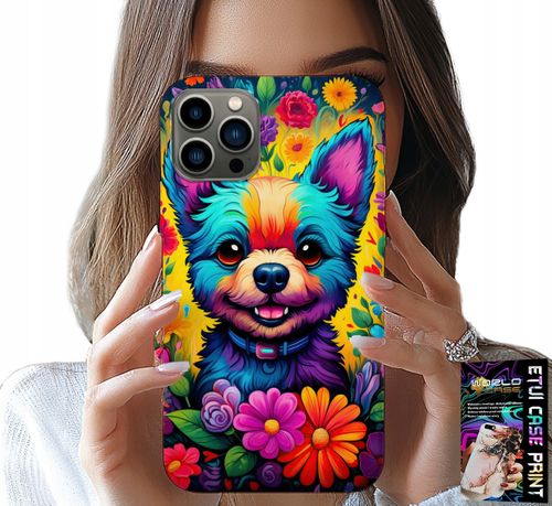 ETUI DO IPHONE 11 PRO MAX - KWIACISTE WZORY PIESEK PIES JORK PLECKI na Arena.pl