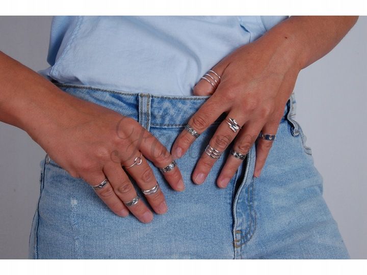 Pierścionek srebrny na palec u stopy kulki ps049 zdjęcie 3