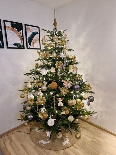 DUŻA GĘSTA CHOINKA 210CM ZE STOJAKIEM na Arena.pl