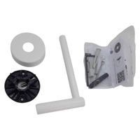 Uchwyt na papier naścienny stal nierdzewna biały