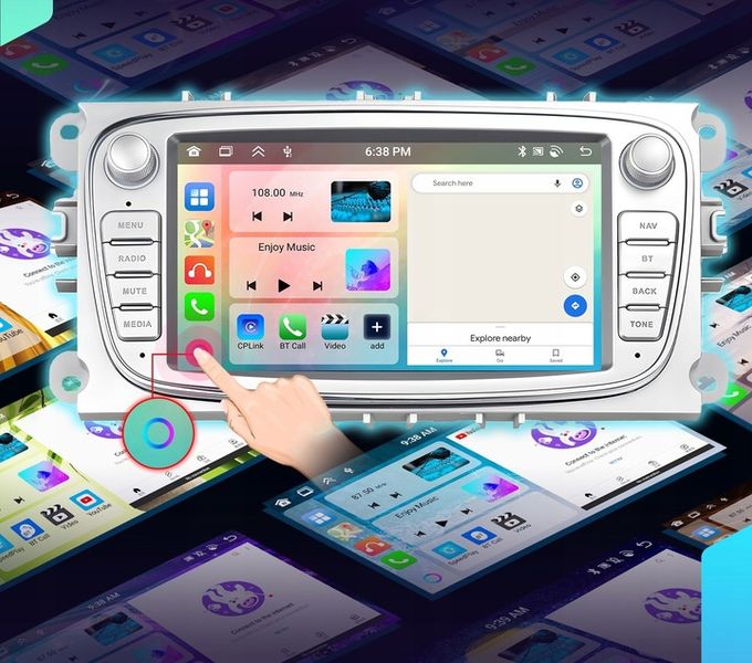 RADIO SAMOCHODOWE do FORD MONDEO MK4 FOCUS MK2 MK3 GALAXY GPS ANDROID RDS zdjęcie 15