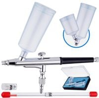 aerograf modelarski precyzyjny pro dysza 0,3mm double action dwa zbiorniki