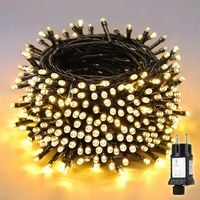 Lampki choinkowe Łańcuch 15m Salcar 220 diod LED Biały ciepły