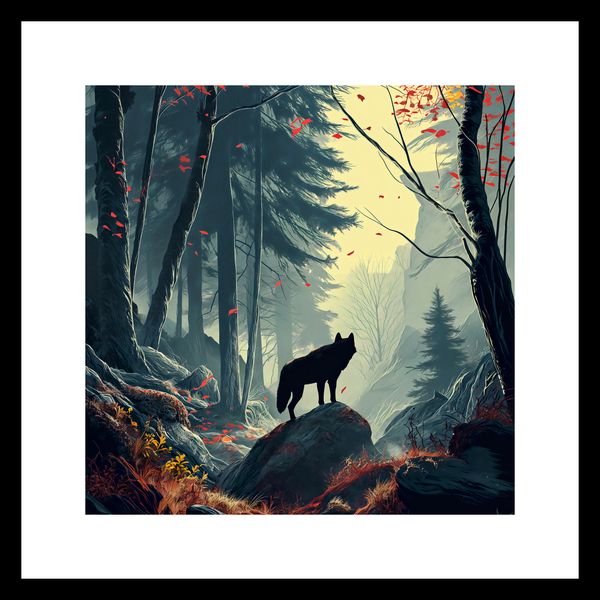 Plakat 20x20cm Leśne Echa zdjęcie 3