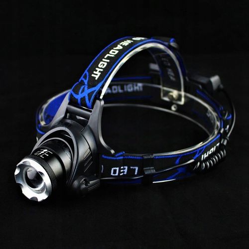 LATARKA CZOŁOWA CZOŁÓWKA LED REFLEKTOR + BATERIE 3 TRYBY ŚWIECENIA 2 x AKUM na Arena.pl