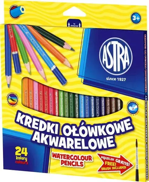 Kredki ołówkowe akwarelowe (24 kolory) zdjęcie 1