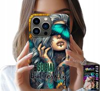 ETUI DO IPHONE 16 PRO - ANTI SOCIAL, BUTTERFLY, MOTYLEK, KOBIECE