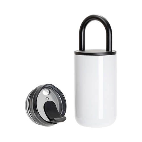 Przenośny kubek 400 ml do sublimacji - biały zdjęcie 3
