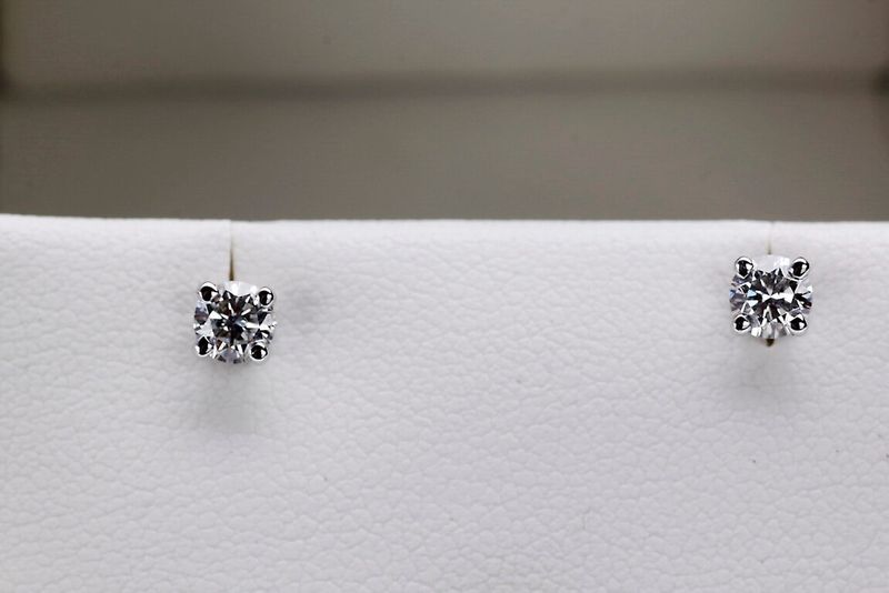 Emaga Złote kolczyki KBD4820 - Diament zdjęcie 8