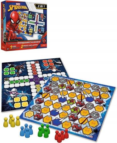 gra 2w1 chińczyk węże i drabiny spider-man 02419 na Arena.pl