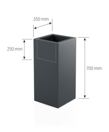 Designerska donica MONUMO TOWER POT Biała na Arena.pl