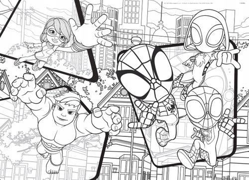lisciani marvel puzzle df maxi floor 2 x 24 spidey na Arena.pl
