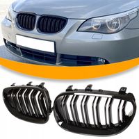 Nerki GRILL ATRAPA KRATKA CZARNE połysk do E60 E61 2003-2010 M PAKIET