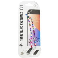 Zawieszka do telefonu - Mix kolorów z błękitnymi koralikami 038