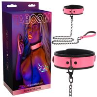 Smycz Z Obrożą Do Seksu Bdsm Świecąca W Ciemności Taboom 17204