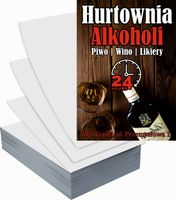 Ulotki A4 reklamowe firmowe 1000szt projekt w cenie HURTOWNIA ALKOHOLI