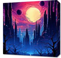 Obraz 50x50cm Gwieździste Miasto