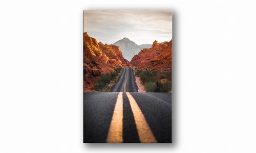 OBRAZ NA PŁÓTNIE 018 Droga w kanionie 30x40cm na Arena.pl