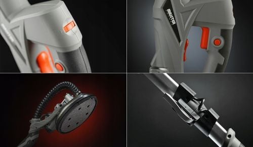 SZLIFIERKA ŻYRAFA DO GIPSU GŁADZI TYNKU ŚCIAN TYNKÓW LED TORBA Papier na Arena.pl