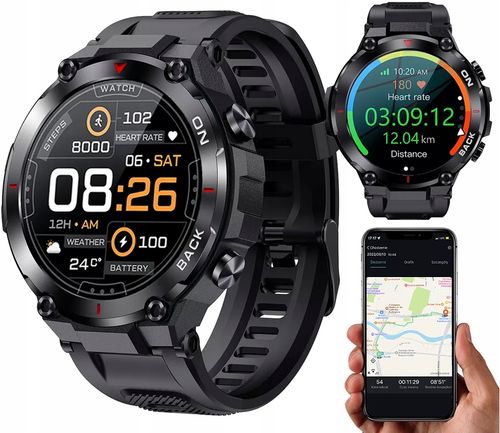 Smartwatch niktrade 206475666 czarny na Arena.pl