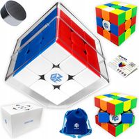 PROFESJONALNA KOSTKA 3x3 MAGNETYCZNA GAN 356M SZKATUŁKA + ALGORYTMY PL