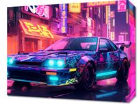 Obraz 50x40cm Nocny Rajd w Neo-Tokio