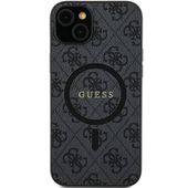 Guess GUHMS24SG4GFRK S24 S921 czarny/black hardcase 4G Collection Leather