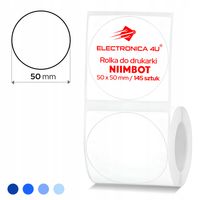 2X Białe etykiety Niimbot B1 B4 B21 B3S samoprzylepne naklejki termiczne 50