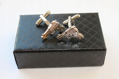 Spinki do mankietów EXC Pistolet Srebrny Stalowy na Arena.pl