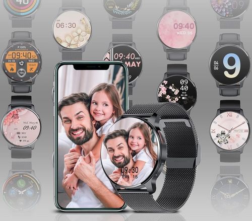 Zegarek Smartwatch Damski EKG Glukoza HRV BMI AMOLED CIŚNIENIOMIERZ ROZMOWY na Arena.pl