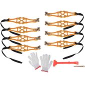 Łańcuchy Śniegowe Nakładki Antypoślizgowe na Koła Opony na Śnieg 8 el.