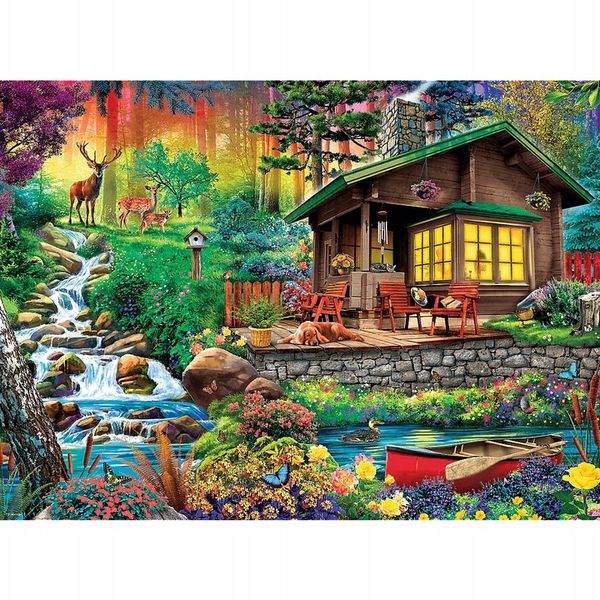 PUZZLE 3000 EL CHATKA W LESIE TREFL zdjęcie 4