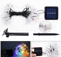 Girlanda solarna WAŻKI Ogrodowe 20 LED RGB