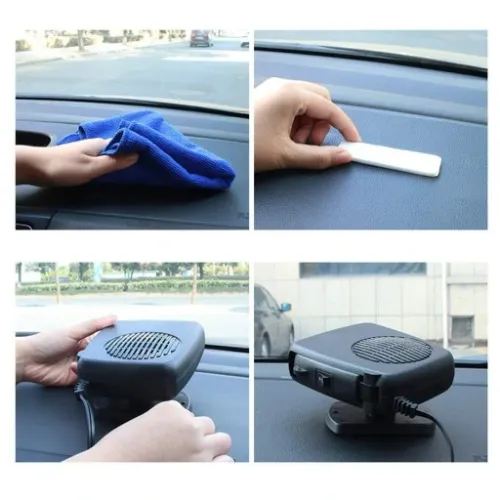 WENTYLATOR SAMOCHODOWY 12V PRZENOŚNY PODGRZEWACZ SAMOCHODOWY NA SZYBE 200W na Arena.pl