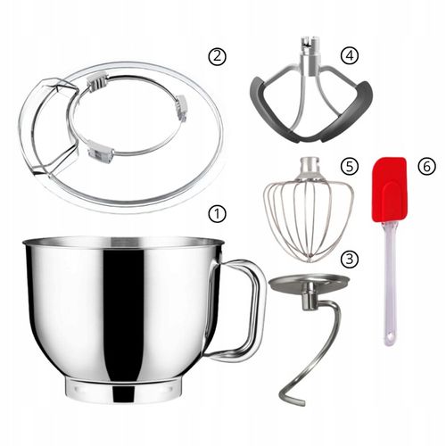 Robot kuchenny MIKSER PLANETARNY Z MISĄ 6,2L 1900W MOCNY TRWAŁY na Arena.pl