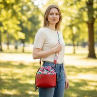 Torebka Fale Różowe Mała Sakiewka