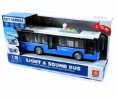 2X NIEBIESKI AUTOBUS ŚWIATŁO DŹWIĘK OTWIERANE DRZWI